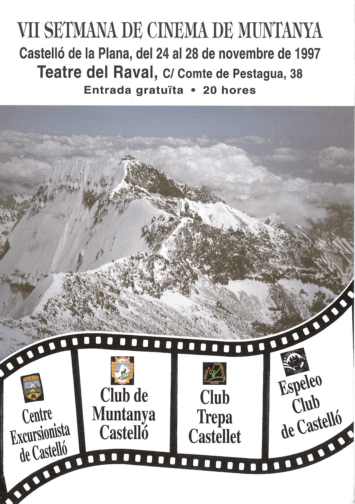 cartel cine montanya 1997