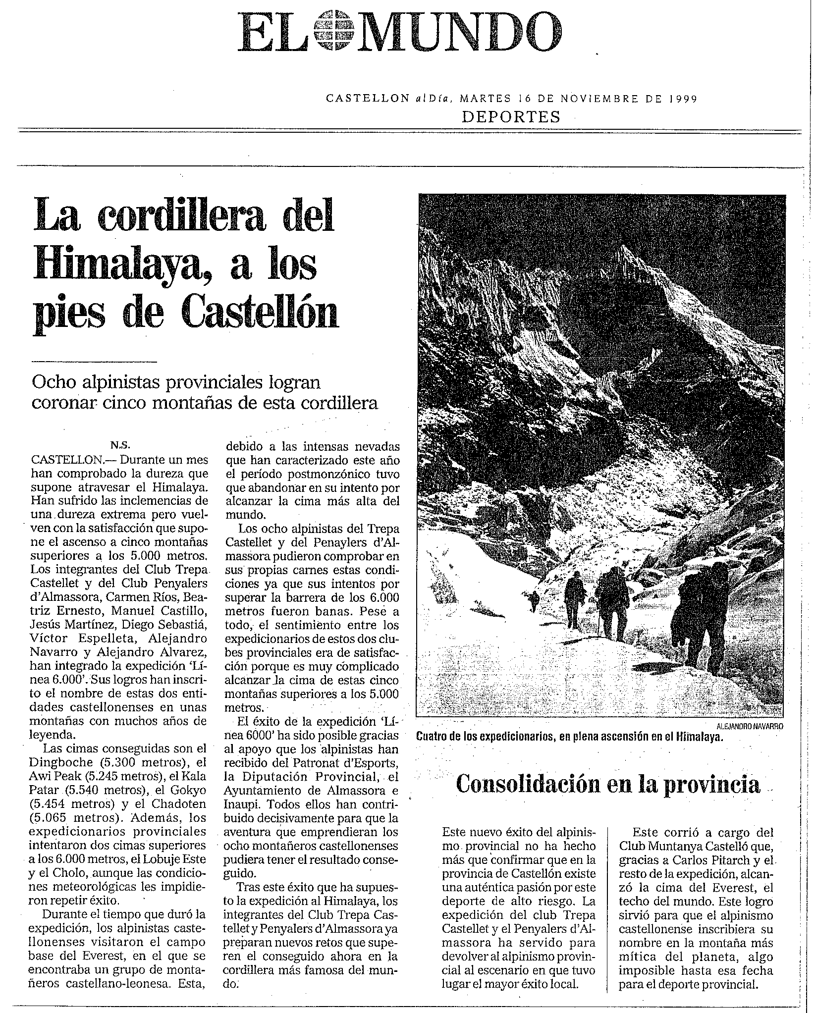 El Mundo 16/11/1999